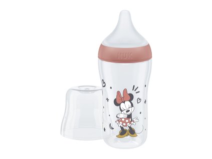 NUK Fľaša kojenecká Mickey s kontrolou teploty Perfect Match 260 ml červená (Varianta NUK Fľaša kojenecká Mickey s kontrolou teploty Perfect Match 260 ml červená)