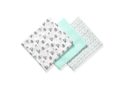 BABYONO Plienky bambusové 3 ks mint (Varianta BABYONO Plienky bambusové 3 ks mint)