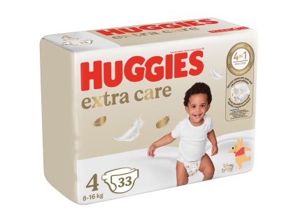 HUGGIES® Plienky jednorázové Extra Care 4 (8-16 kg) 33 ks (Varianta HUGGIES® Plienky jednorázové Extra Care 4 (8-16 kg) 33 ks)