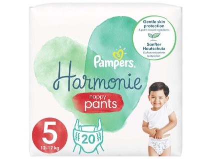 PAMPERS Harmonie Pants Nohavičky plienkové jednorazové 5 (12-17 kg) 20 ks (Varianta PAMPERS Harmonie Pants Nohavičky plienkové jednorazové 5 (12-17 kg) 20 ks)