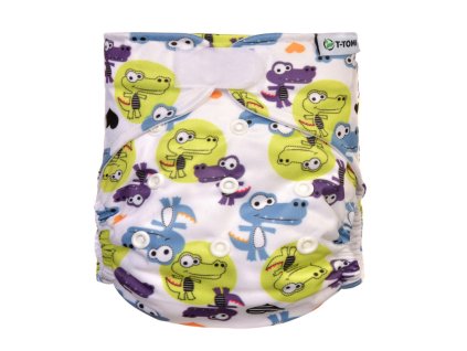 T-TOMI Plienka vrecková, typ AIO - suchý zips, 4-15kg, Croccodiles (Varianta T-TOMI Plienka vrecková, typ AIO - suchý zips, 4-15kg, Croccodiles)