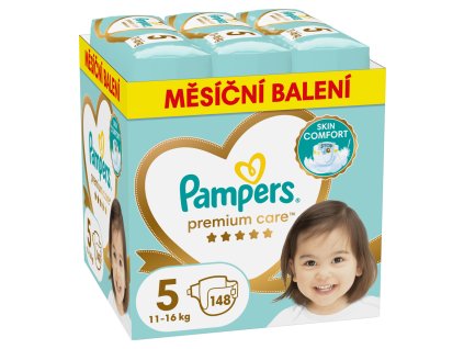 PAMPERS Plienky jednorázové Premium Care veľ. 5 (148 ks) 11-16 kg - mesačné balenie (Varianta PAMPERS Plienky jednorázové Premium Care veľ. 5 (148 ks) 11-16 kg - mesačné balenie)