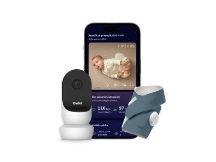 OWLET Ponožka inteligentná Dream Sock - tmavomodrá a kamera Owlet Cam 2 - biela (Varianta OWLET Ponožka inteligentná Dream Sock - tmavomodrá a kamera Owlet Cam 2 - biela)