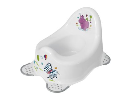 KEEEPER Nočník protišmykový Adam Hippo biely (Varianta KEEEPER Nočník protišmykový Adam Hippo biely)