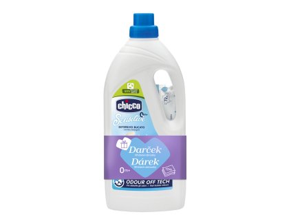 CHICCO Prostriedok prací detský Sensitive 1,5 l (27 praní) + vlhčené obrúsky 72 ks zadarmo