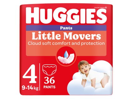 HUGGIES® Nohavičky plienkové Little Movers Pants 4 (9-14 kg), 36 ks (Varianta HUGGIES® Nohavičky plienkové Little Movers Pants 4 (9-14 kg), 36 ks)