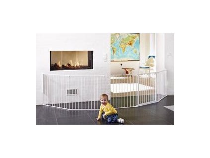 BABYDAN Priestorová zábrana Flex XXL biela 90-350 cm