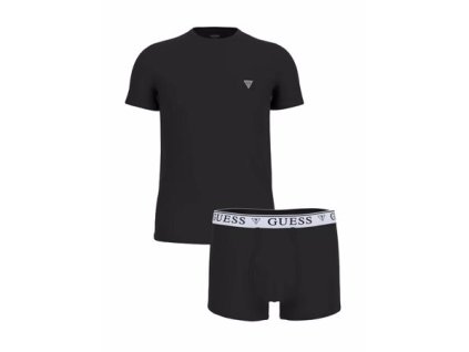 Guess box triko+boxerky pánský U4BG85 JBLK
