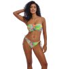 ISLA MARGARITA JADE UW BANDEAU BIKINI TOP AS206510 HIGH LEG BIKINI BRIEF AS206585 F3 TRADE WEB