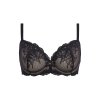 VIVID ATTRACTION BLACK UNDERWIRE BRA WA851384 CUTOUT WEB SS25