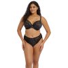 LUCIE BLACK UW PLUNGE BRA STRETCH EL4490 HIGH LEG BRIEF EL4496 F TRADE 3000 AW23