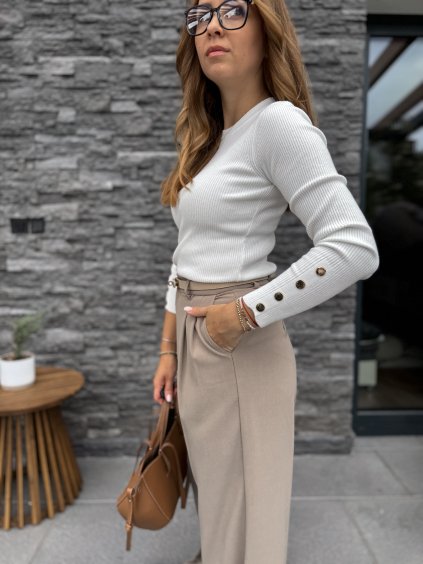 Krémový svetřík Zira