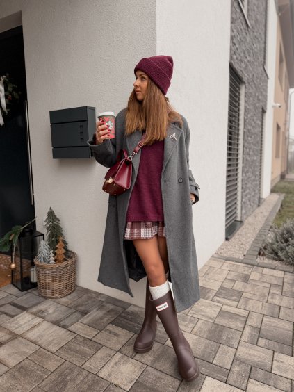 Vlněný kabát GREY