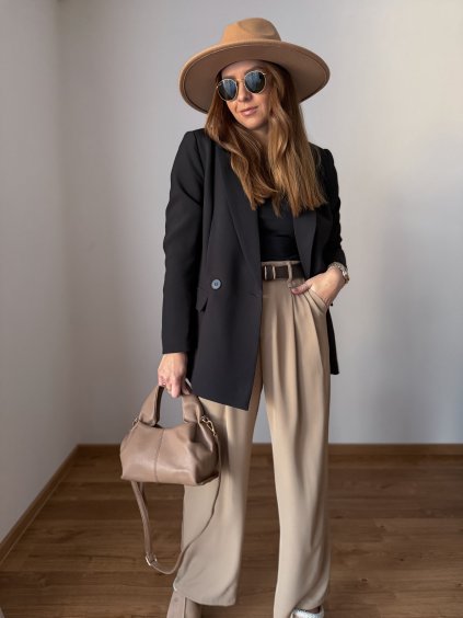 Delší blazer BLACK