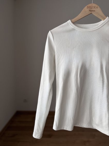 Triko s dlouhým rukávem WHITE