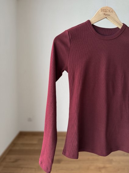 Triko s dlouhým rukávem BORDO