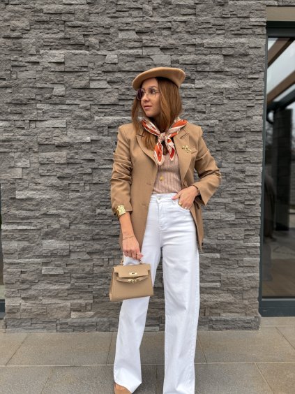 Široké džíny WHITE