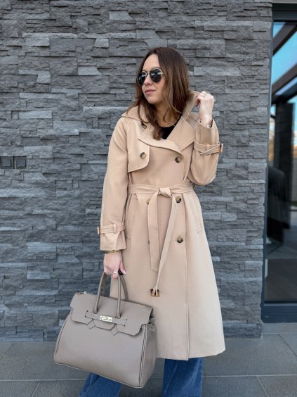 Béžový trenčkot
