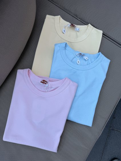 Basic triko - vysoká gramáž PINK & BLUE