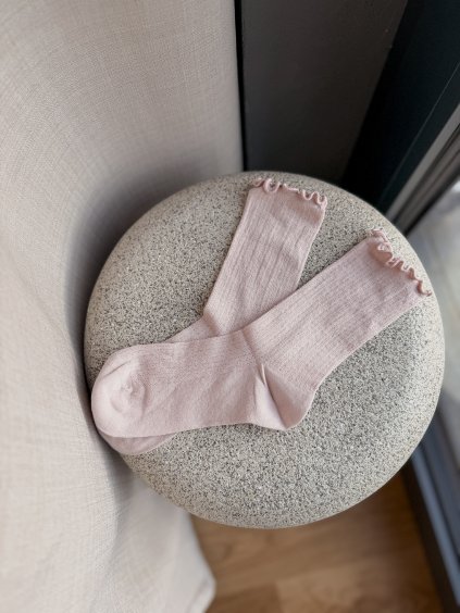 Ponožky s ozdobným lemem ROSE
