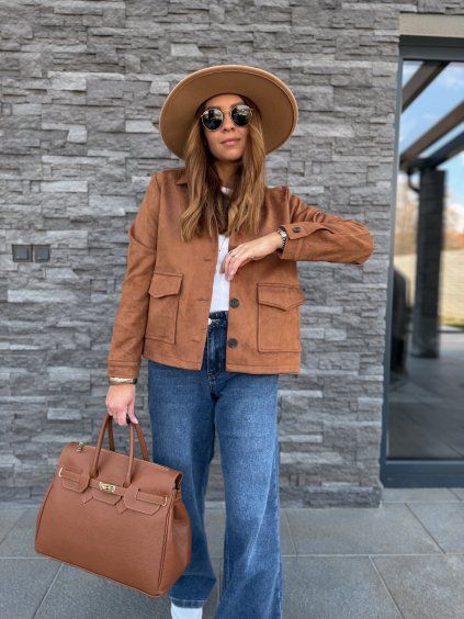 Semišová bunda Camel