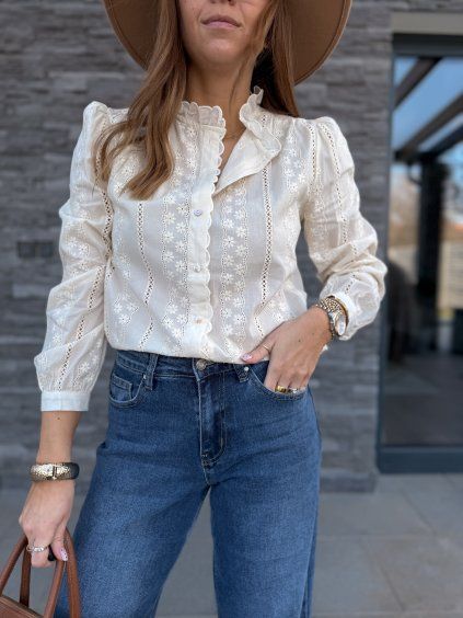 Krémová halenka MILD