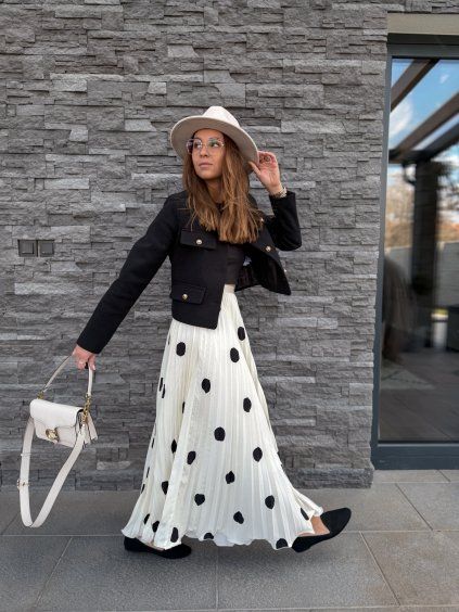 Sukně s puntíky CREAM