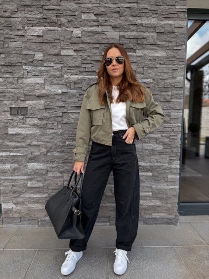 Barrel džíny BLACK