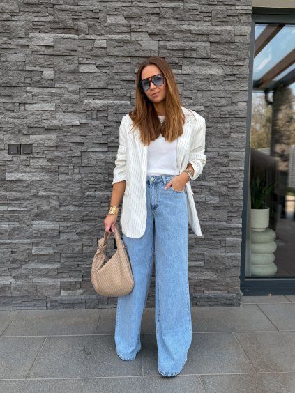 Modré džíny Palazzo