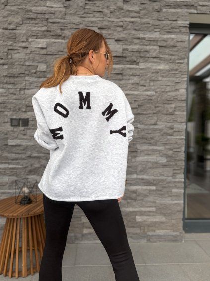 Mikina MOMMY Grey