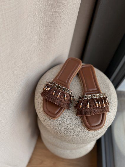 Pantofle BOHO CHOCO