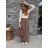 Široké kalhoty Perfect BROWN