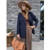 Strukturovaný blazer s podílem vlny NAVY