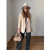 Delší blazer Beige