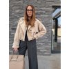 Semišová bunda BEIGE