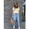 Světle modré Mom džíny