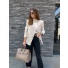 Blazer se stojáčkem CHOCO/BEIGE