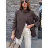 Blazer se stojáčkem CHOCO/BEIGE