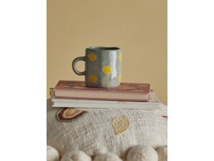 Bloomingville Hrnek Agnes, zelený, kamenina