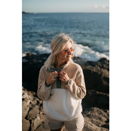 Fleece mikina Tamaya green