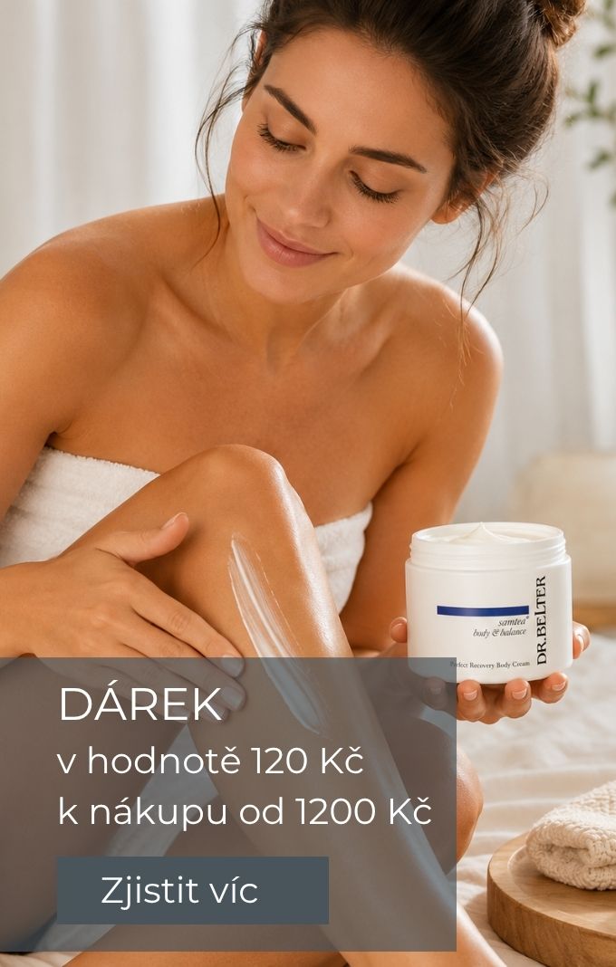 Dárek - vzorek tělového krému k nákupu nad 1200 Kč.
