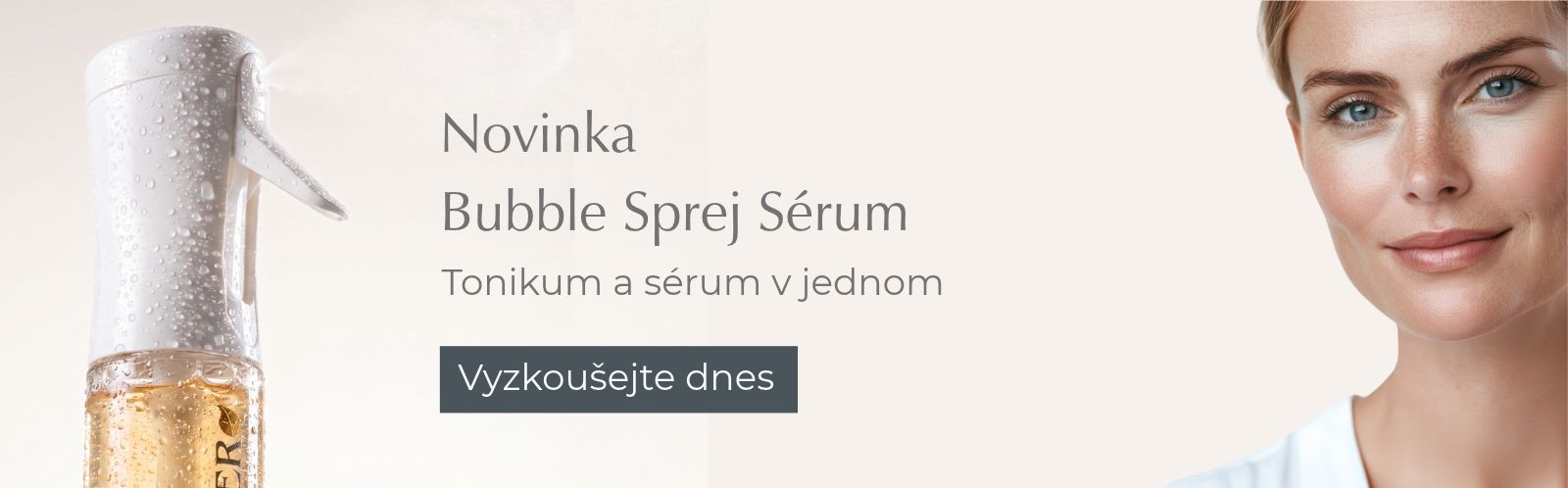Novinka - bubble sprej sérum - Tonikum a sérum v jednom