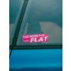 Samolepka The World is flat / Subie / BOX