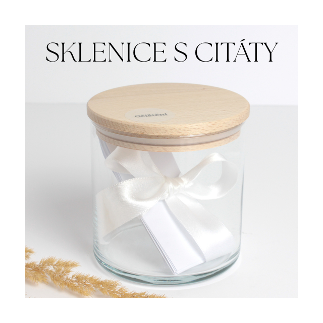 Sklenice s citáty