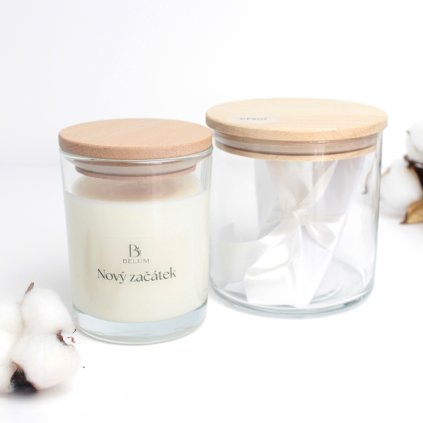 Malá sada Vize se sojovou svíčkou, sklenicí a průvodcem rituálem