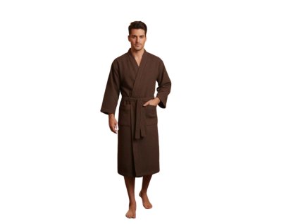 Saunový župan Rento tmavě hnědý