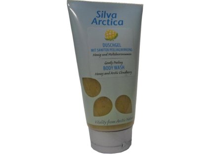 Jemný peelingový sprchový gel s ostružinou a medem 150 ml