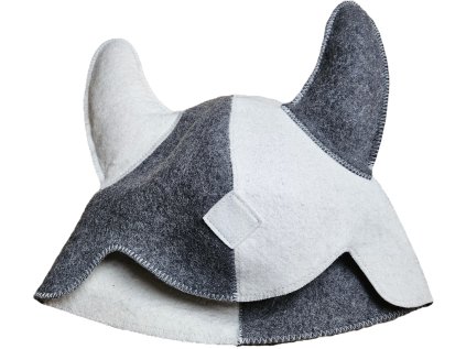 Saunový klobouk s rohy