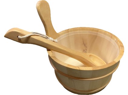 BELUTO Vědro s naběračkou - světlé