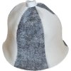 BELUTO Saunový klobouk - šedobílý